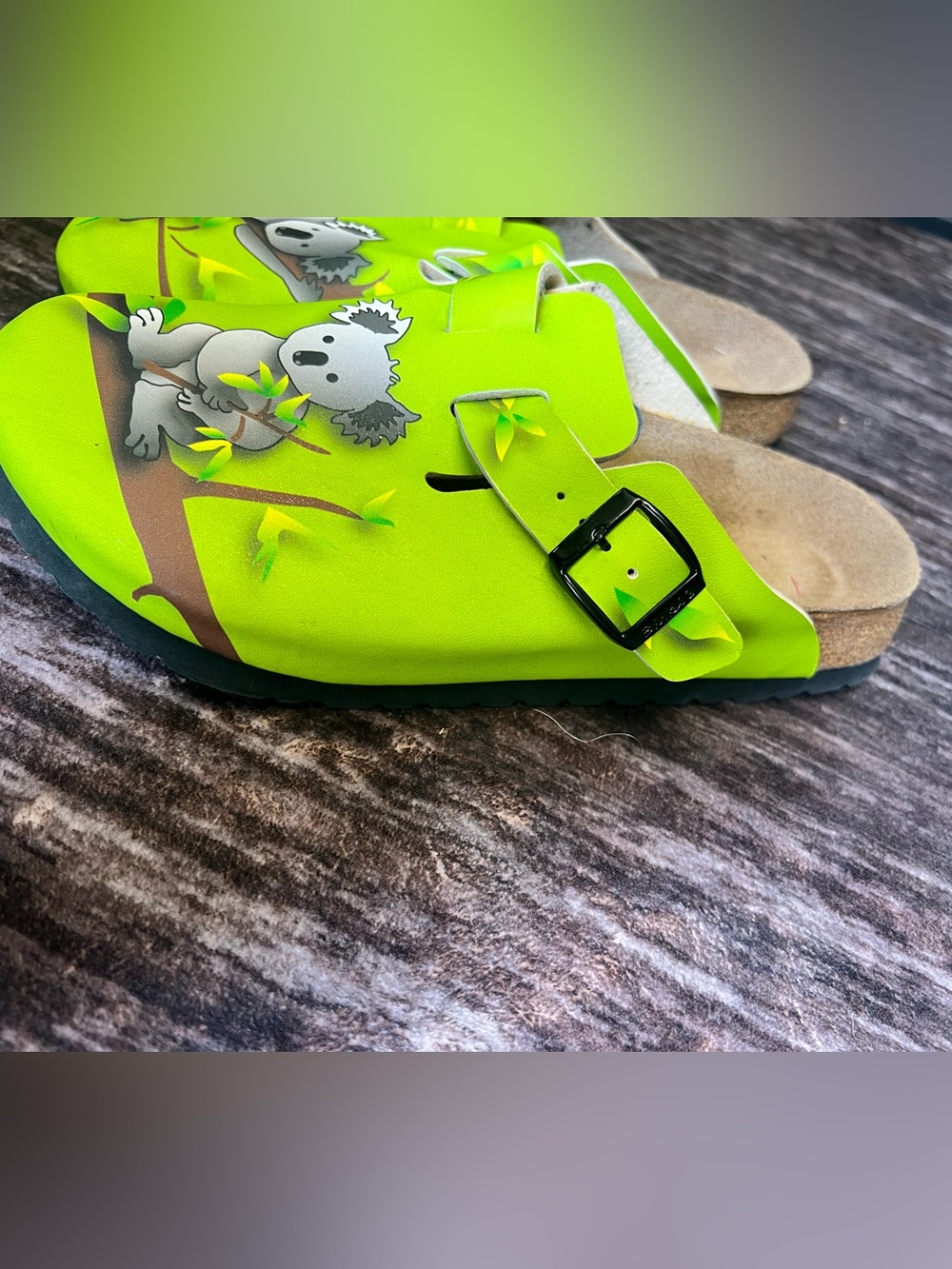 Birki’s by Birkenstock’s Lime Green Koala Clogs - Picture 3 of 7